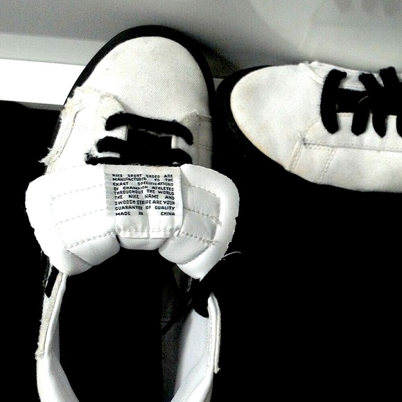 NIKE Blazer blk & wht raw canvas hi tops Mens 7 Narrow or Womens 8.5 - Picture 10 of 14